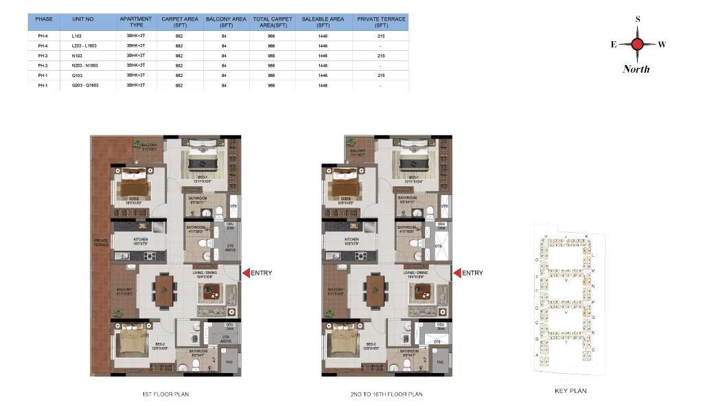 3BHK B - CasaGrand FirstCity Casagrand First City