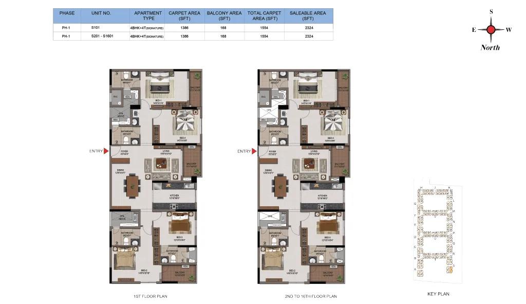 4BHK A - CasaGrand FirstCity Casagrand First City