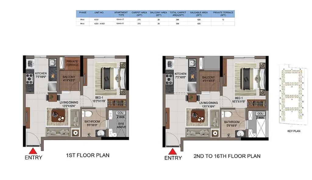 1BHK - CasaGrand FirstCity Casagrand First City