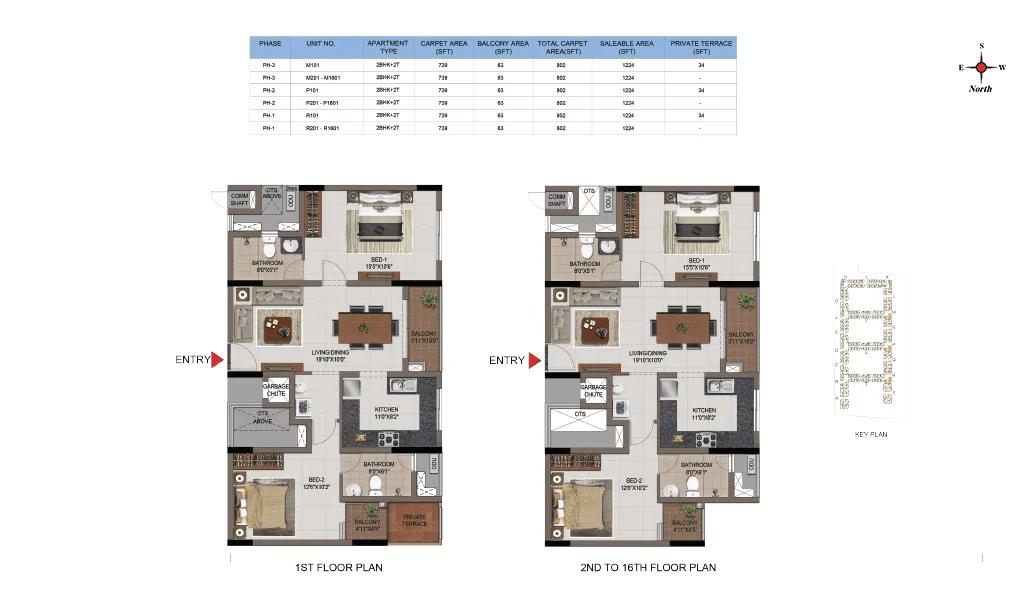 2BHK A - CasaGrand FirstCity Casagrand First City
