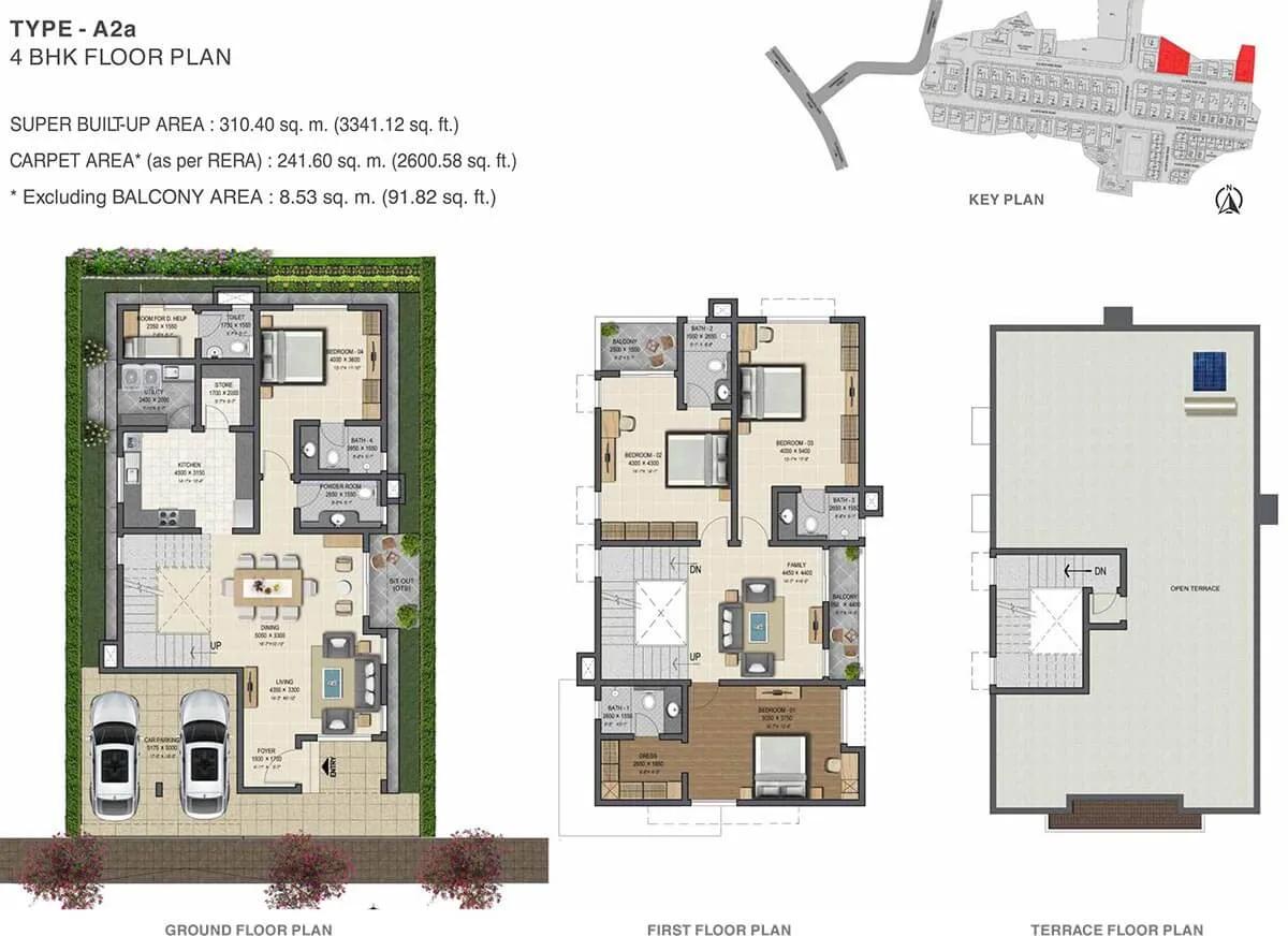 4 BHK - 3341 - Sobha Gardenia Vengaivasal