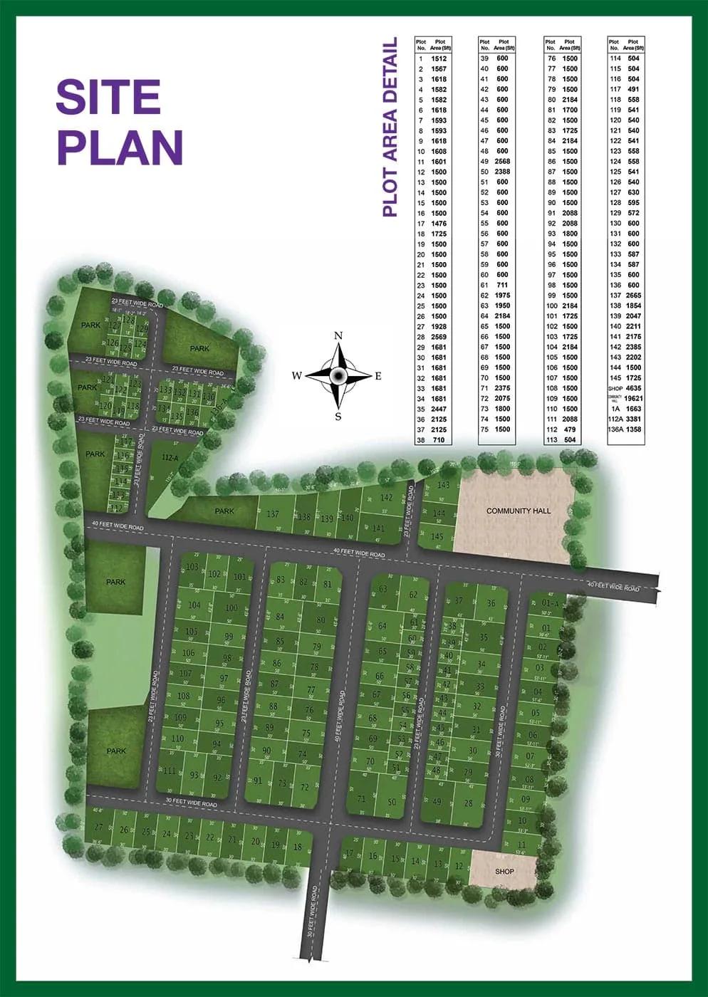 Site Plan - CasaGrand Uptown Plots