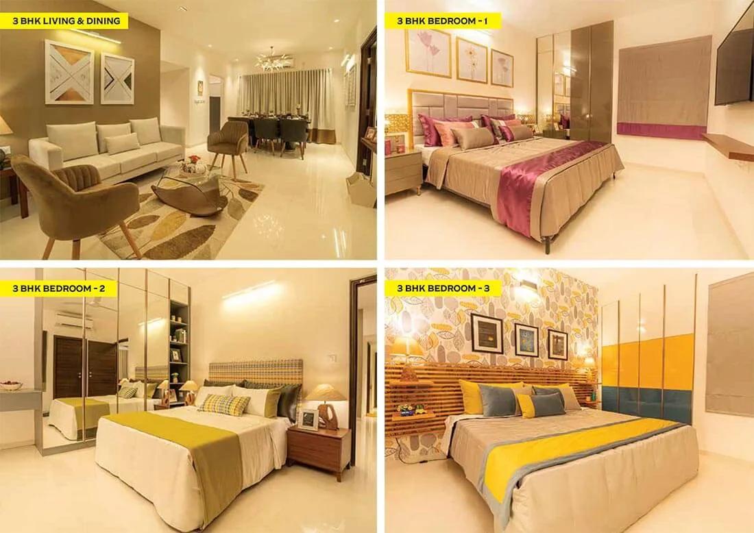 3 BHK Interiors Model Flat - Casagrand Tudor