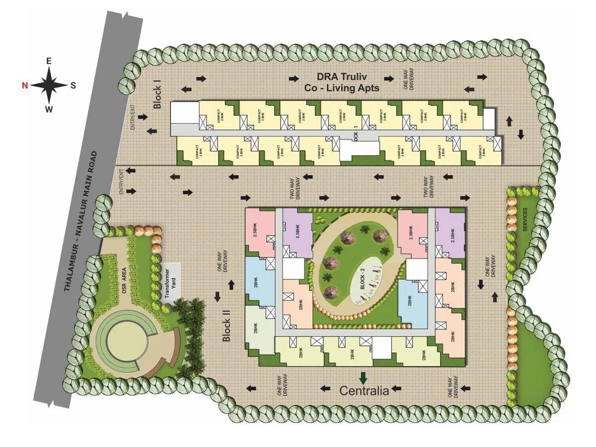 Site Plan - DRA Truliv Navalur