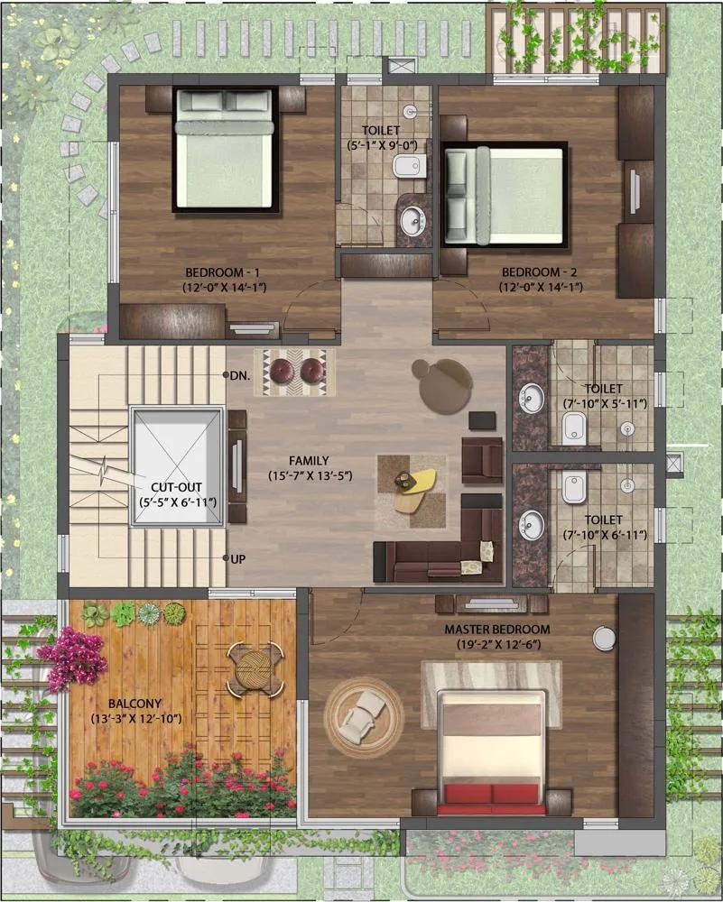 Primrose 40×50 FirstFloorPlan NVT Mystic Garden