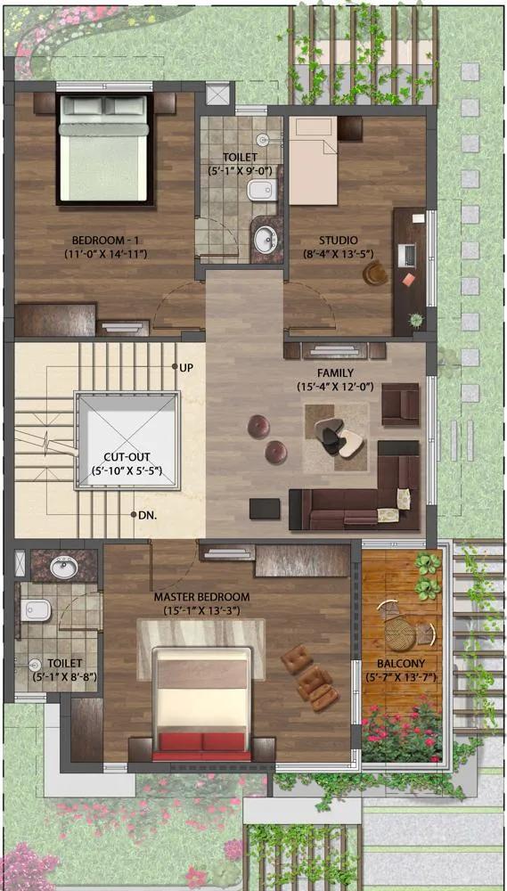 Jasmine 30×50 FirstFloorPlan Right NVT Mystic Garden