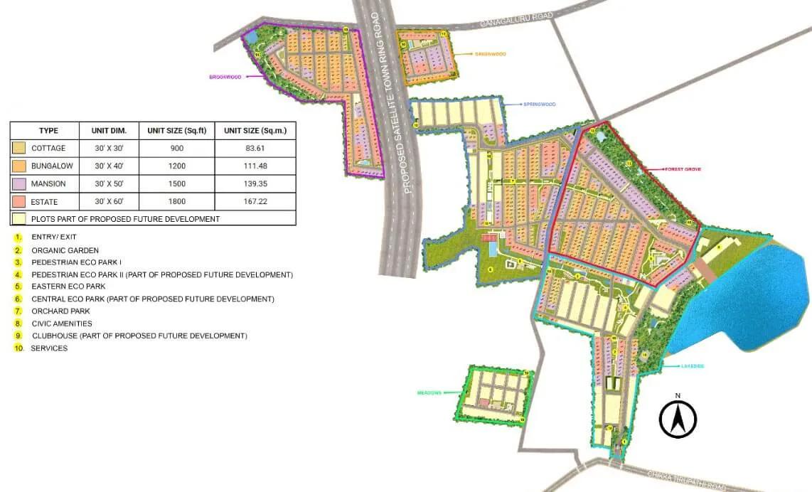 Site Plan - Godrej Woodland Sarjapur