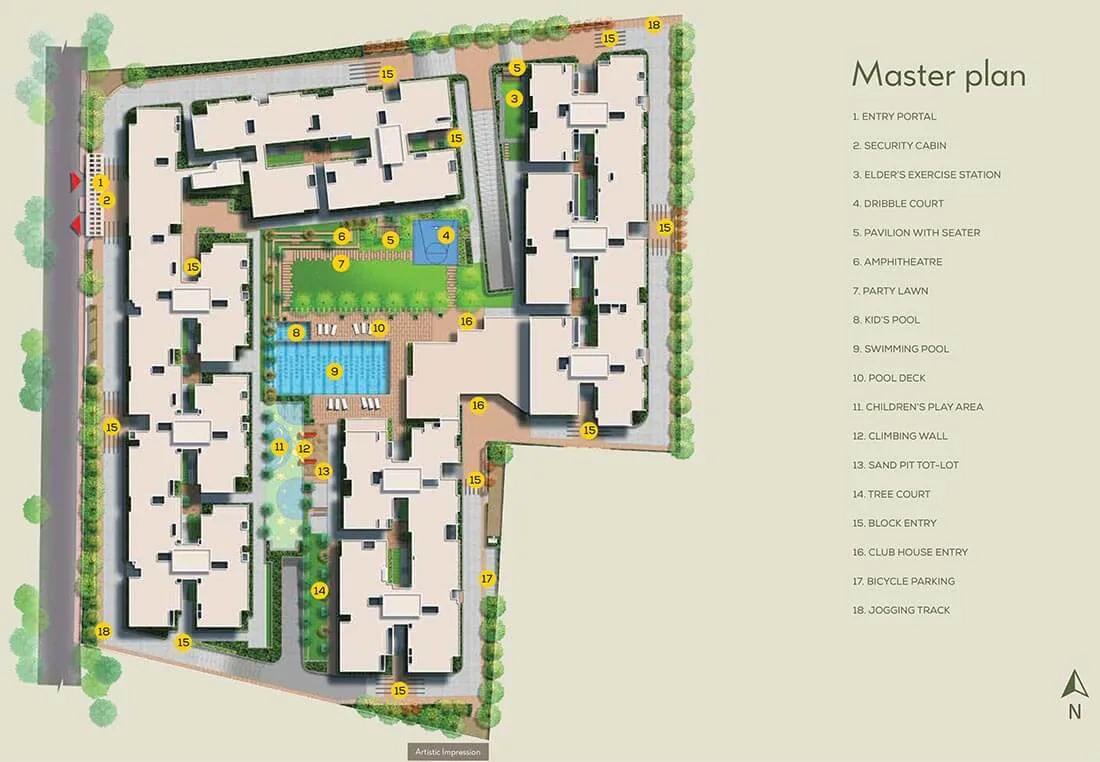 Master Plan - Adarsh Pinecourt Hennur