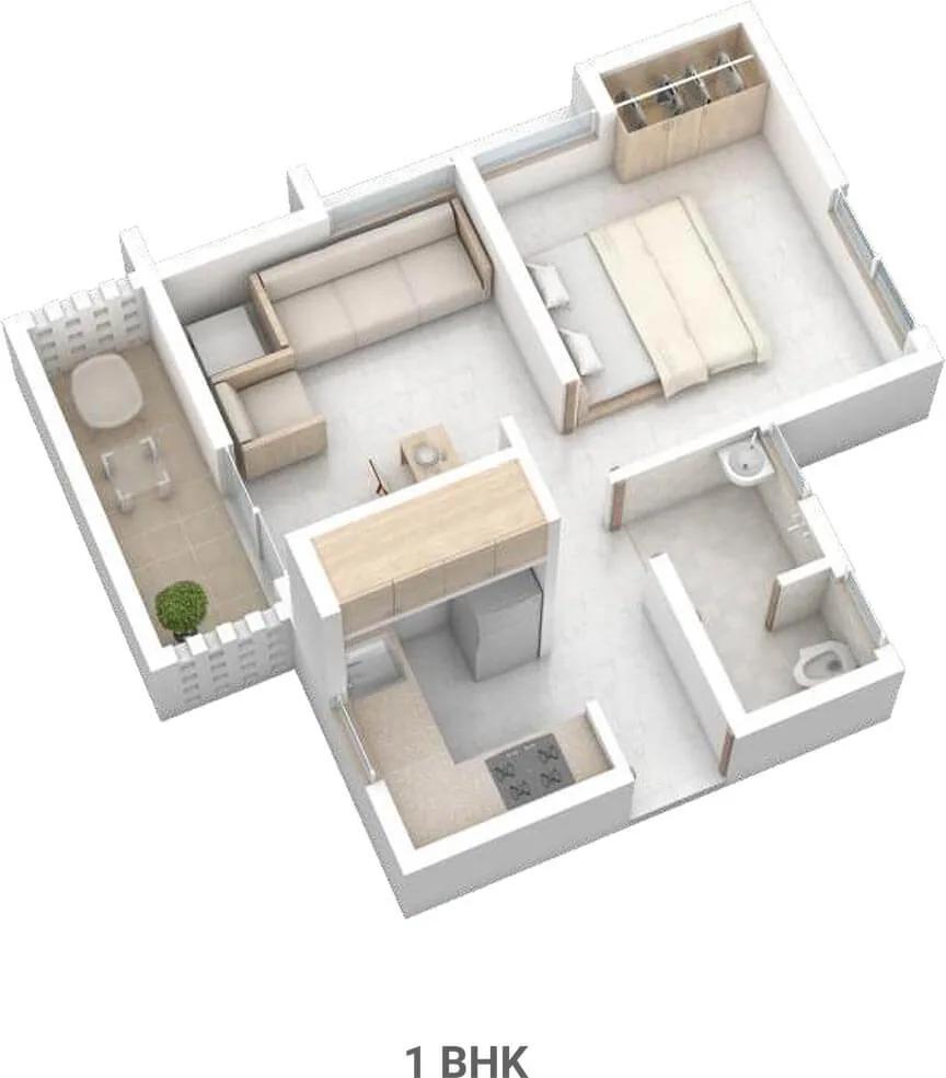 1 BHK - Rohan Anand Somatane