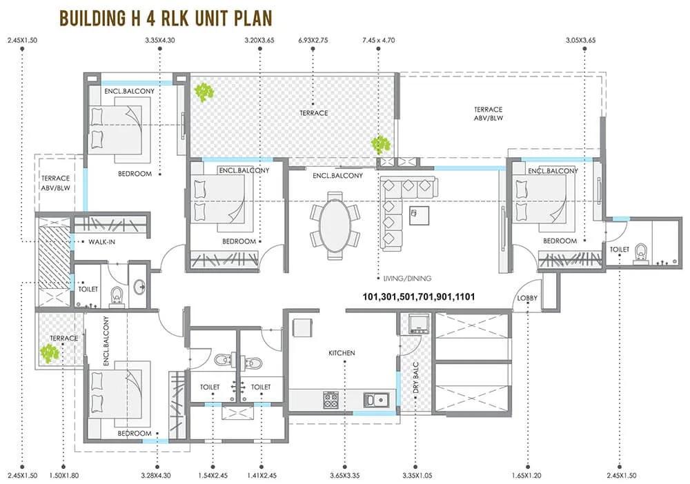 4 BHK H - Kolte Patil 24K Stargaze