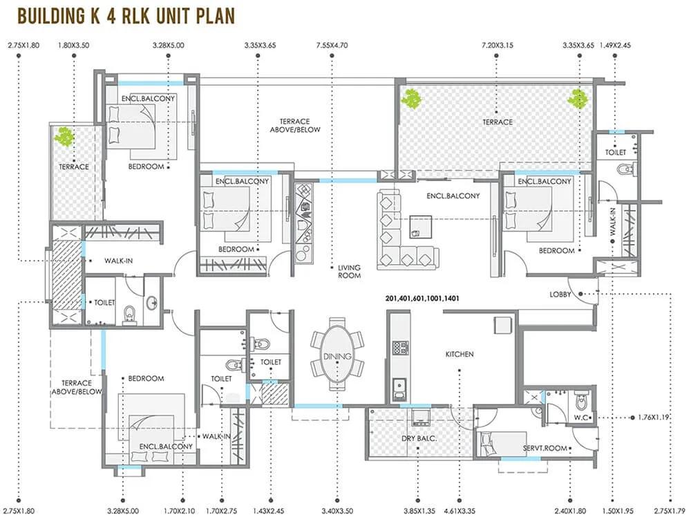 4 BHK K - Kolte Patil 24K Stargaze