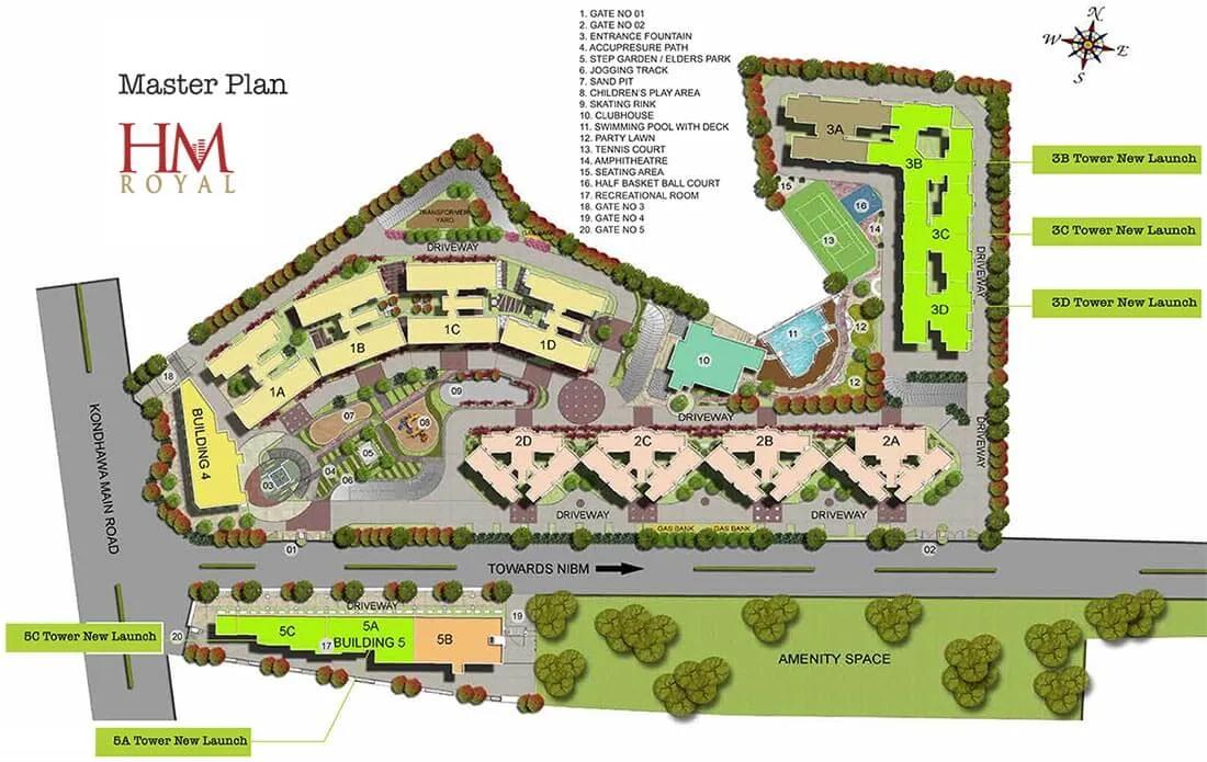 Master Plan - Salarpuria Sattva HM Royal