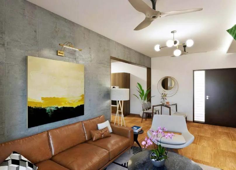 Living Room 1.5BHK - Goldspire At Brigade Orchards