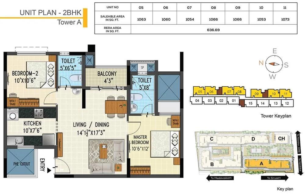2 BHK B - Adroit Prosper Thalambur
