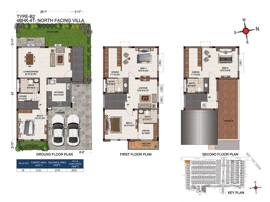 B2 2779 4BHK-4T - Casagrand Divinity
