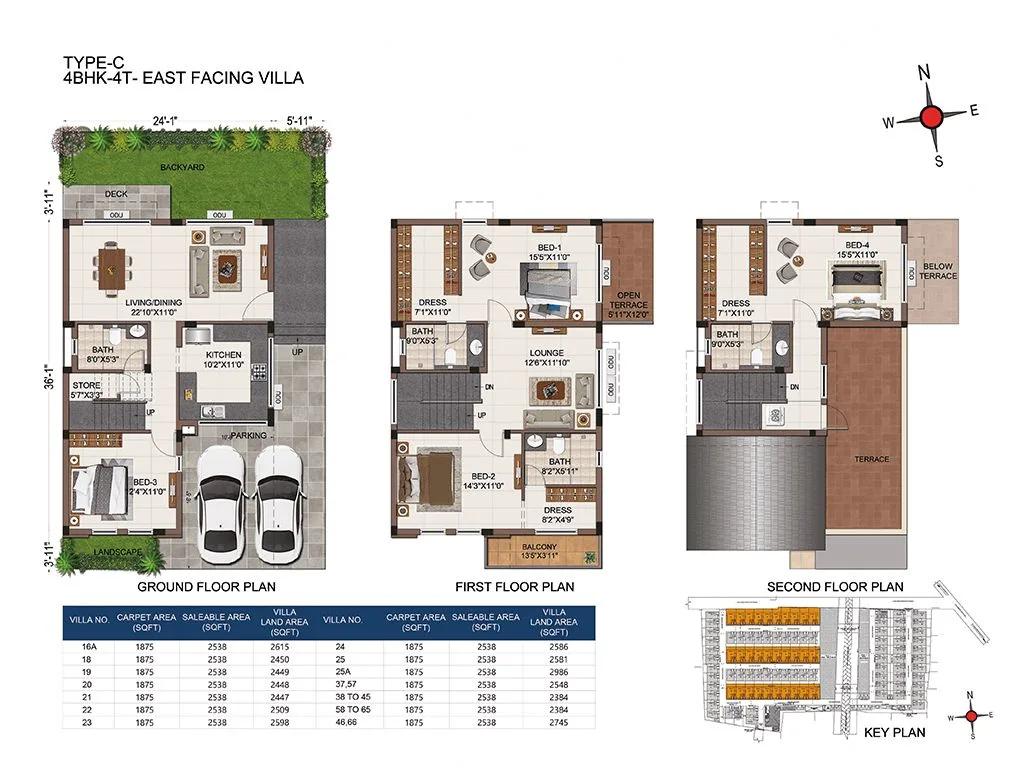 C 2538 4BHK-4T - Casagrand Divinity