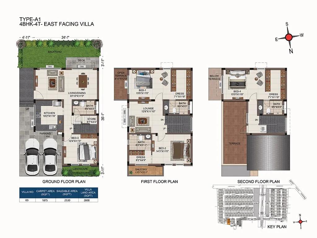 A1 2530 4BHK-4T - Casagrand Divinity