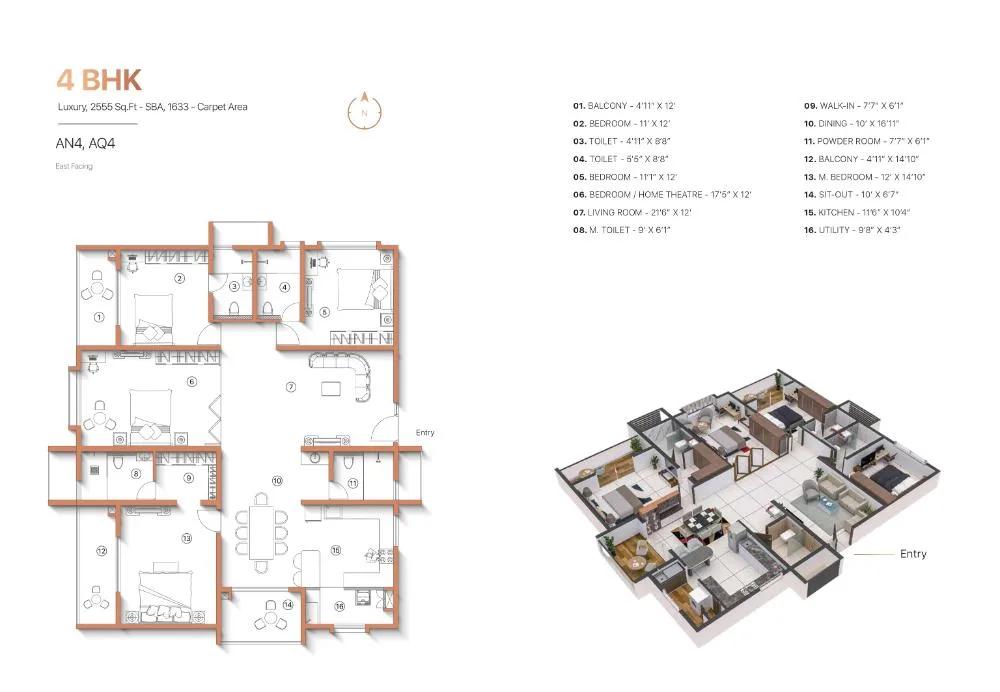 4BHK 2555 - Sanjeevini Adwaith Gunjur