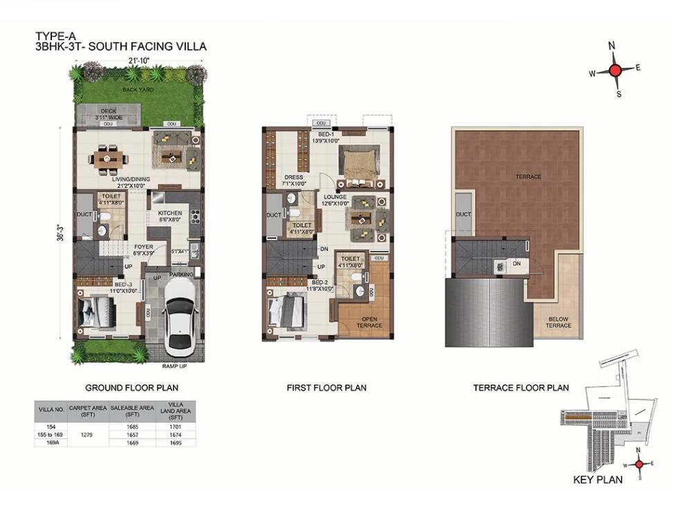 TypeA 3BHK3T - CasaGrand Platinum