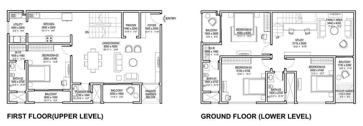 4BHK Duplex TypeA - Sobha Insignia