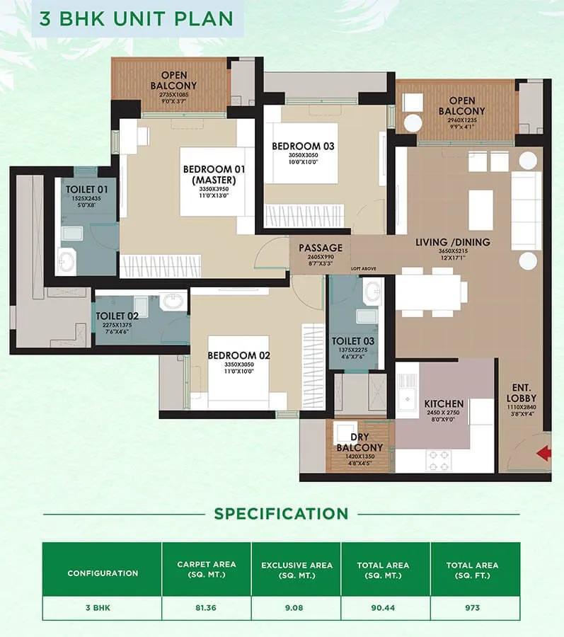 3BHK - Godrej Woodsville Hinjewadi