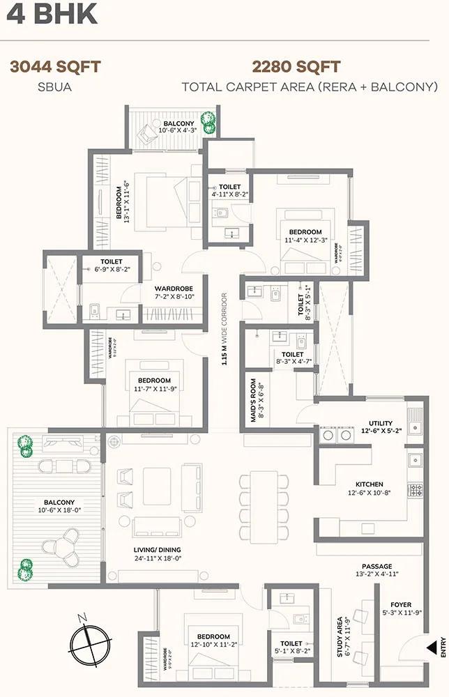 4BHK-3044-Assetz-66-Shibui