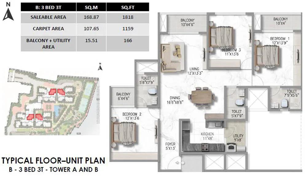 3BHK3T-1818-Prestige-Marathahalli-Whitefield