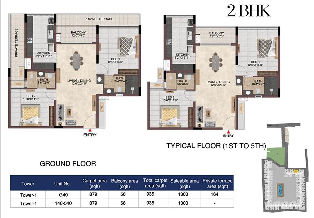2bhk 1303 casagrand linore chennai