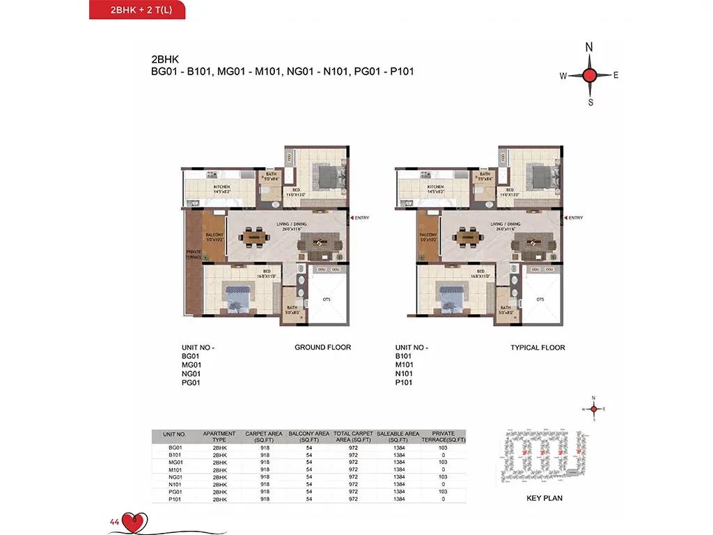2bhk 1384 casagrand amor bannerghatta