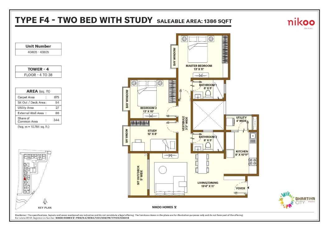 1386 2.5bhk nikoo homes 5 bhartiya city