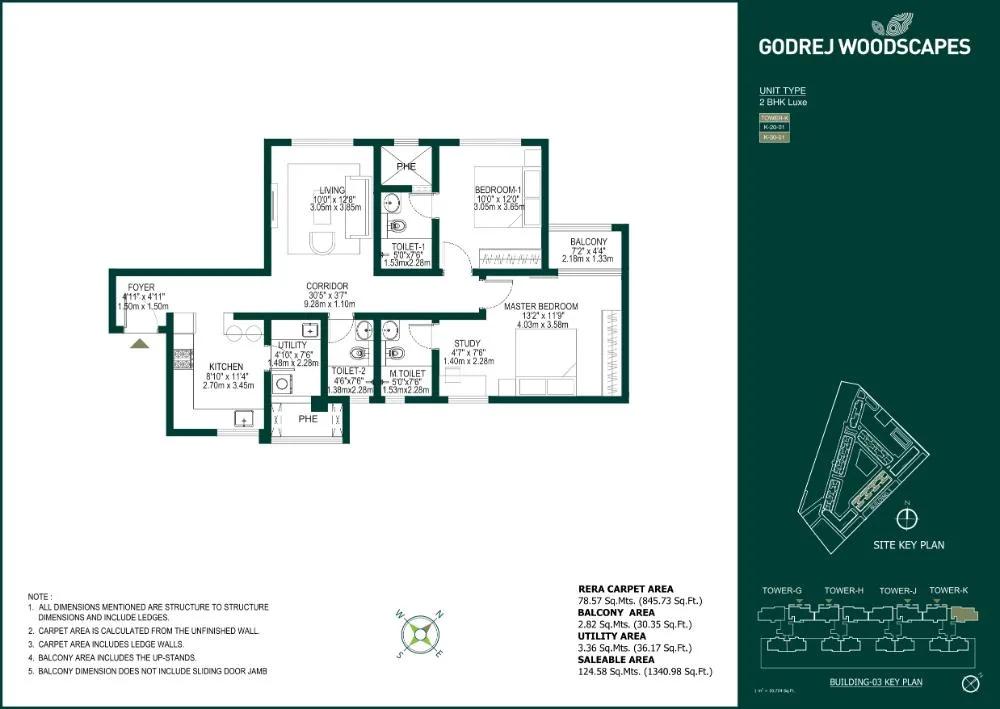 2BHK Luxe 1340 - Godrej Woodscapes Godrej Budigere Cross Godrej Whitefield
