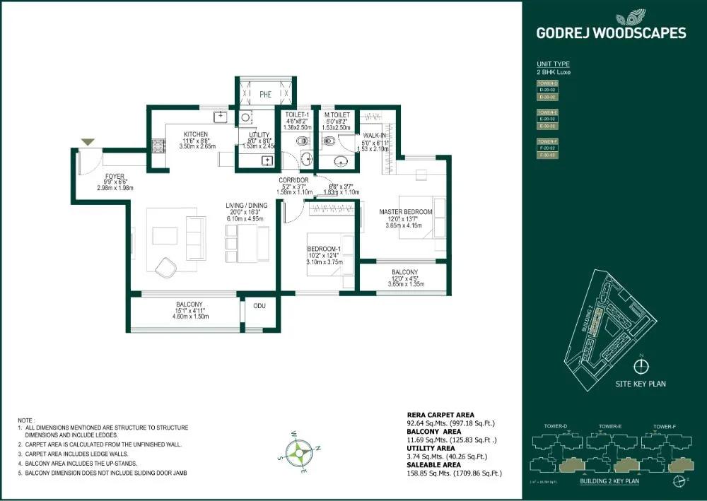 2BHK Luxe 1709 - Godrej Woodscapes Godrej Budigere Cross Godrej Whitefield