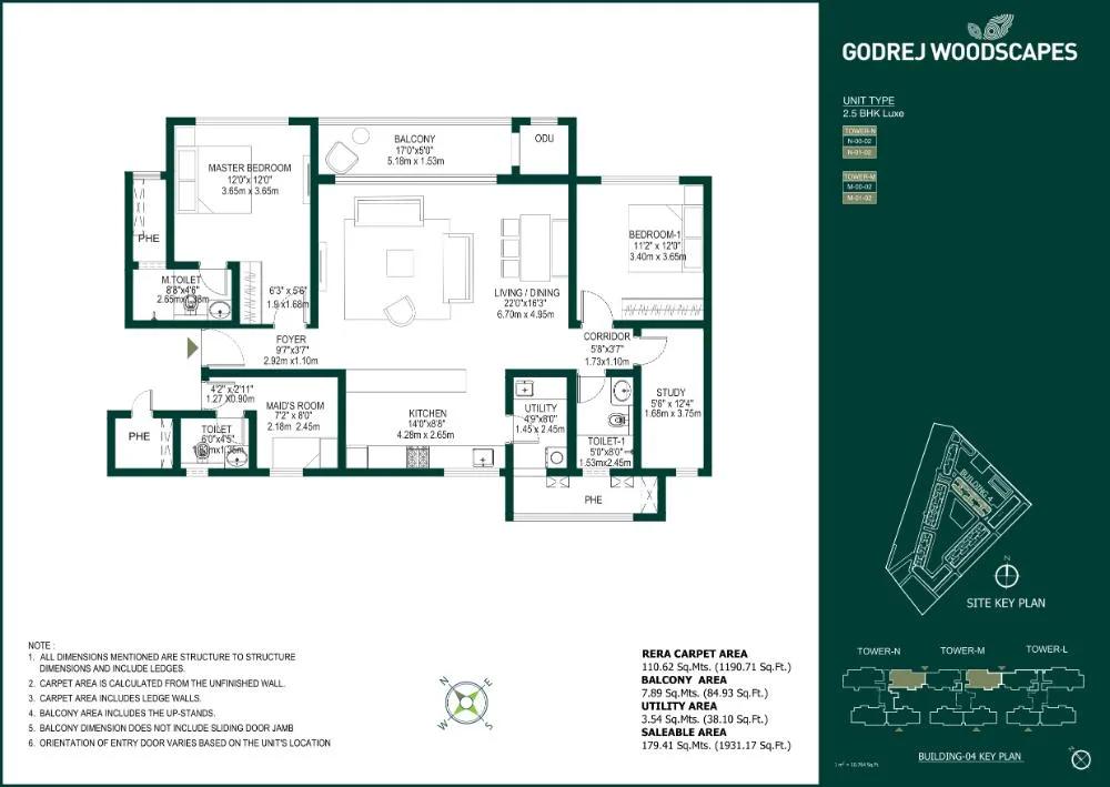 2.5BHK Luxe 1931 - Godrej Woodscapes Godrej Budigere Cross Godrej Whitefield