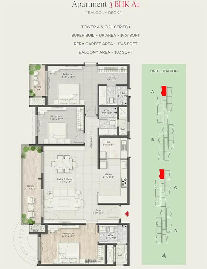 3bhk 1967 dnr parklink Phase 2