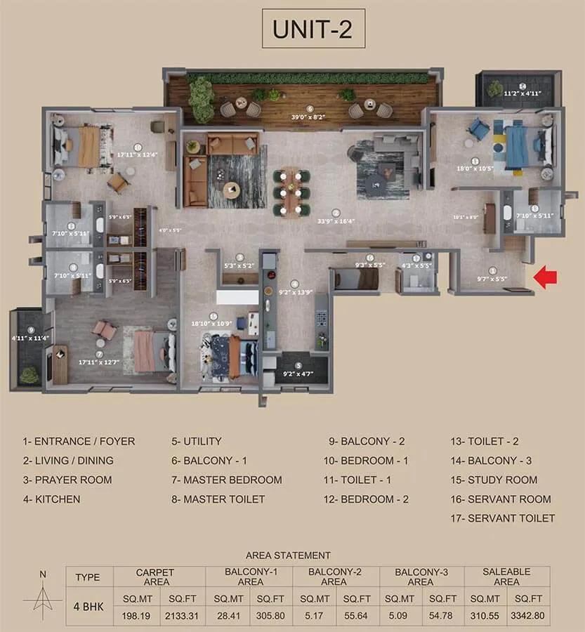 4bhk 3342 incor the eighty at carmel heights
