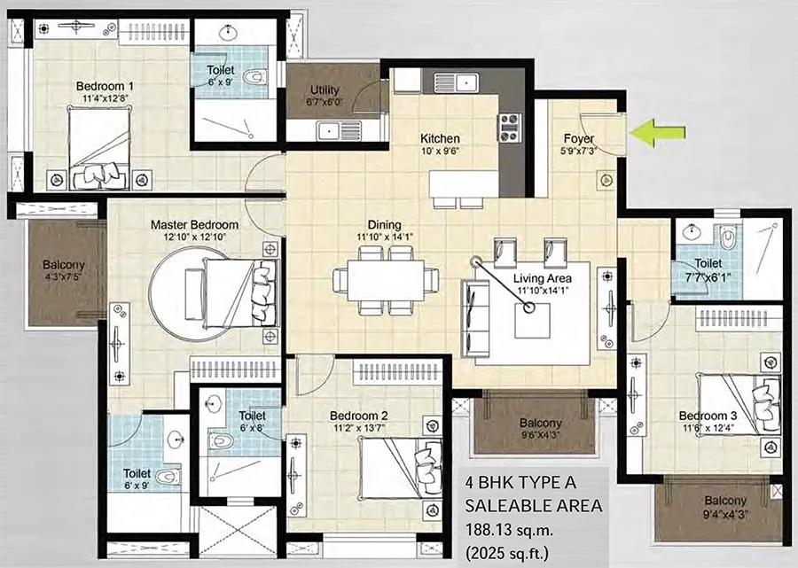 4bhk 2025 dnr arista bellandur