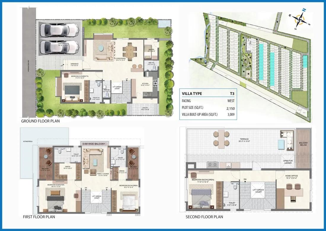 4bhk t3 3009 urbanrise codename city with infinite life