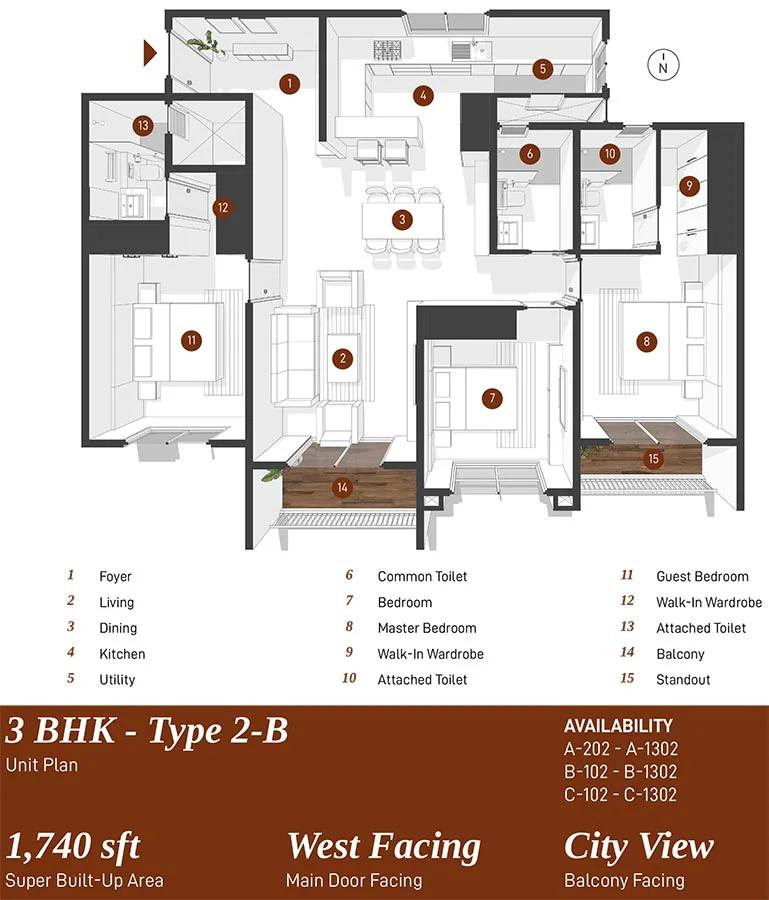 3bhk 2b 1740 spectra parijatha whitefield