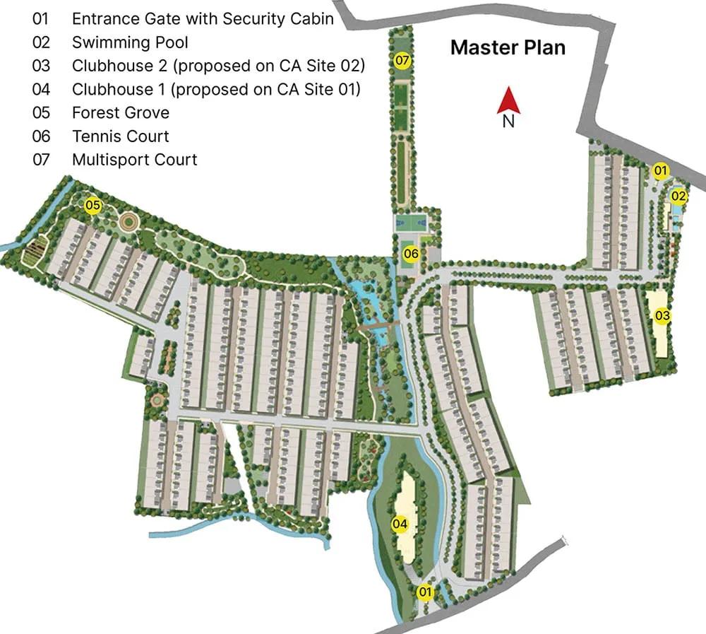 Master-Plan-Sobha-Crystal-Meadows-Row-House-Villa-Mullur