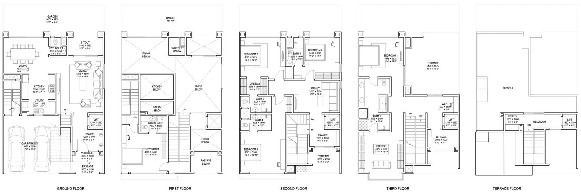 4BHK-Row-House-A1-Sobha-Crystal-Meadows-Row-House-Villa-Mullur