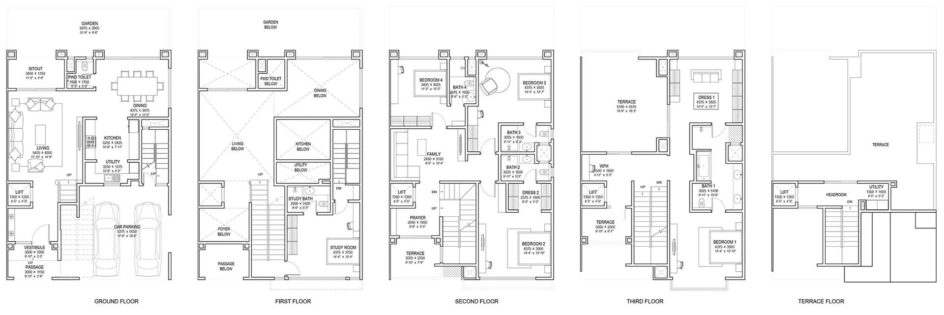 4BHK-Row-House-A4-Sobha-Crystal-Meadows-Row-House-Villa-Mullur.