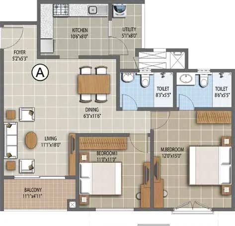 2-bhk-1232-purva-waves
