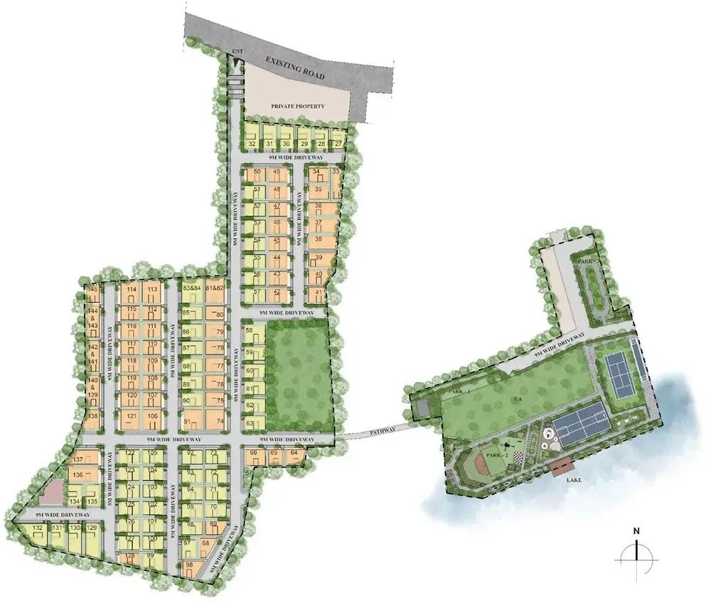 master plan ira by the banks villas