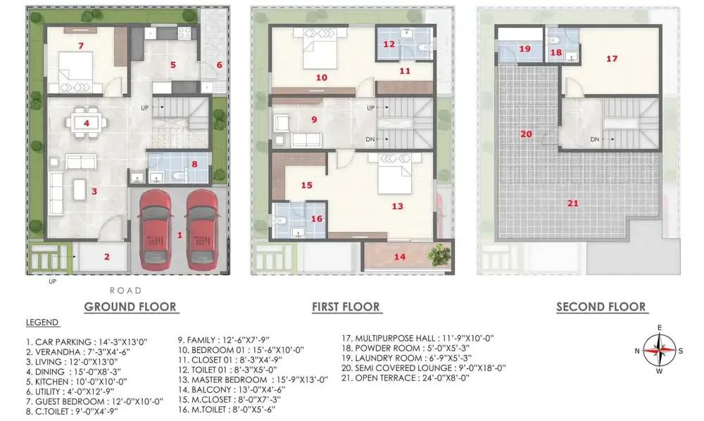 3bhk classic 2185 ira by the banks villas