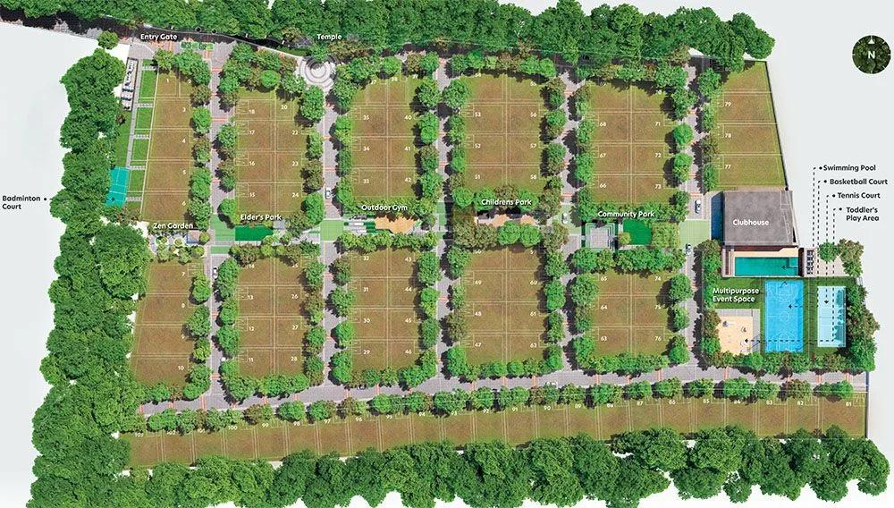 Master Plan - Living Walls Hush Fields Plots