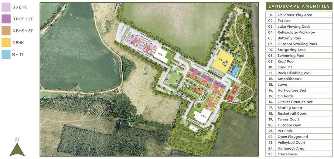 Master Plan - Godrej Lakeside Orchard Sarjapur