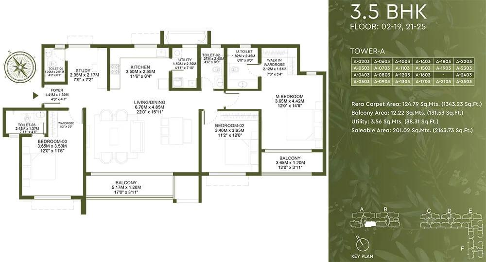 3.5BHK 2163 - Godrej Lakeside Orchard Sarjapur