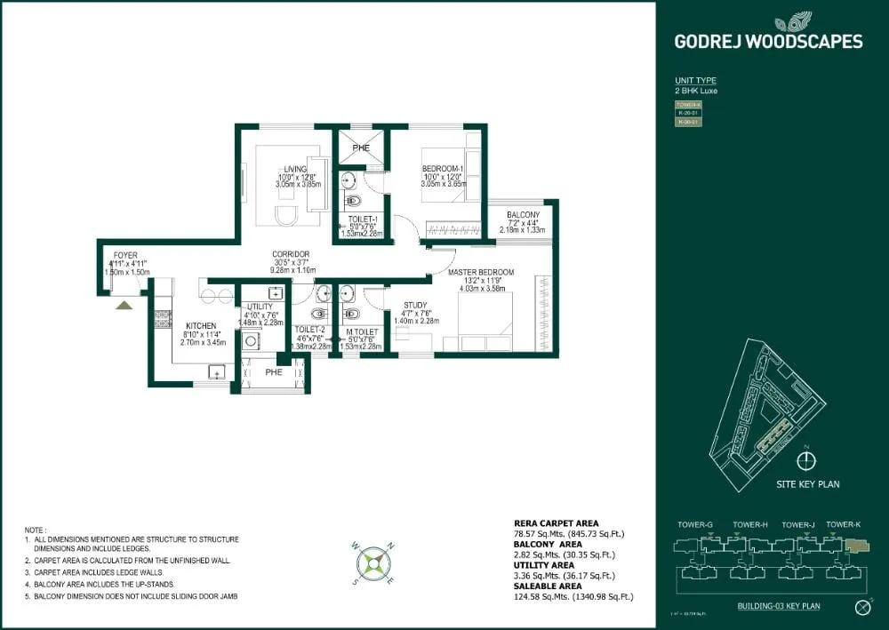 2BHK Luxe 1340 - Godrej Woodscapes Godrej Budigere Cross Godrej Whitefield
