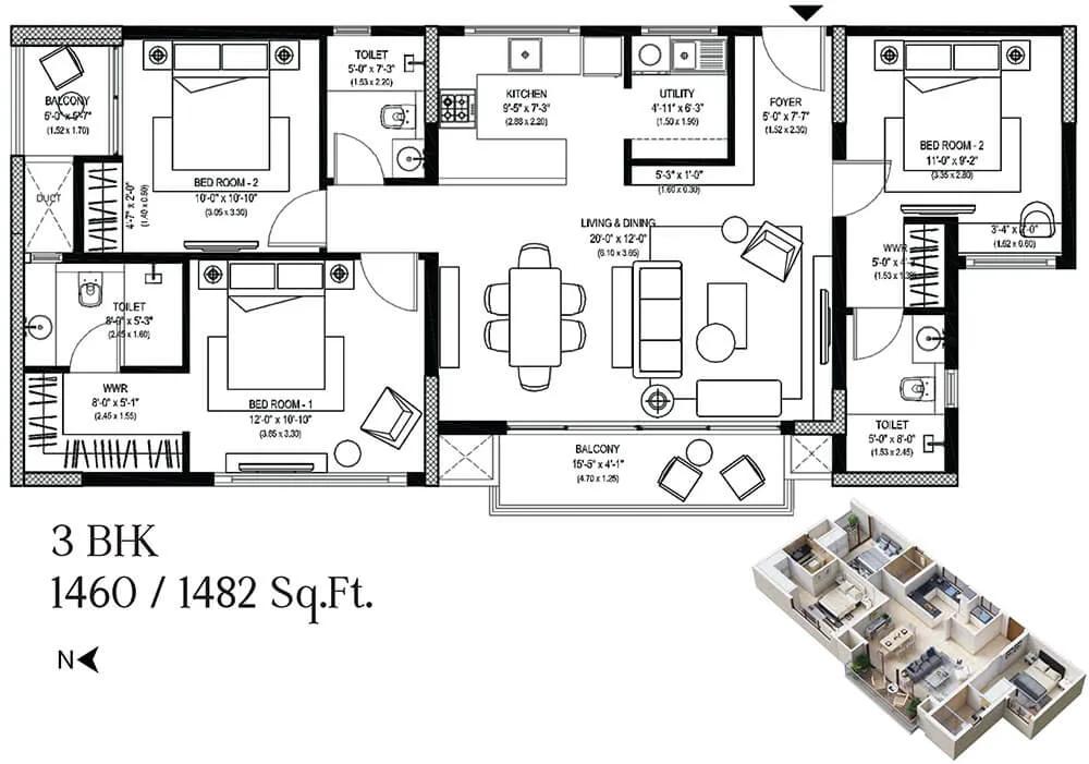3BHK 1460-1482 - ARATT Alchemy One