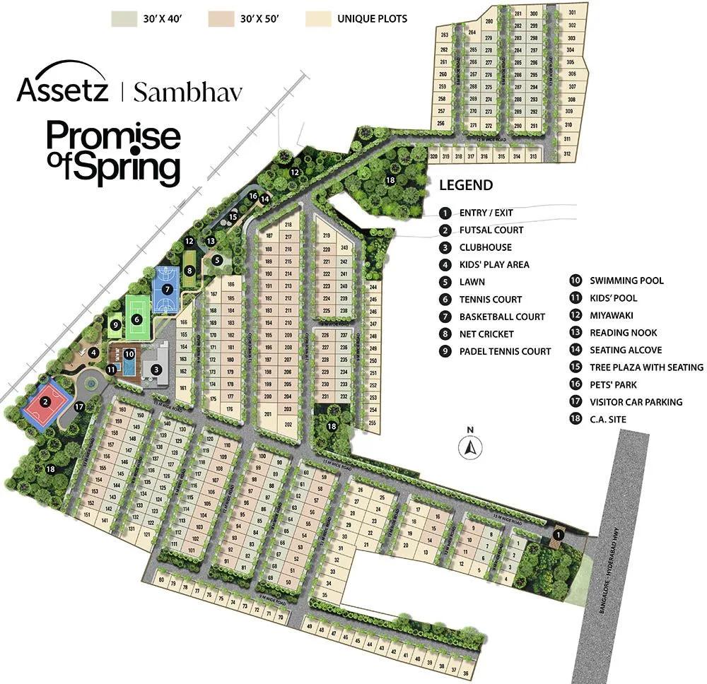 Master Plan - Assetz Promise Of Spring Plots